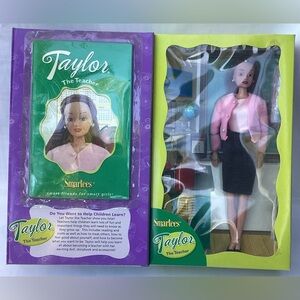 Smartees Doll Taylor The Teacher w/Storybook NIB Rare 11.5” Doll With Book